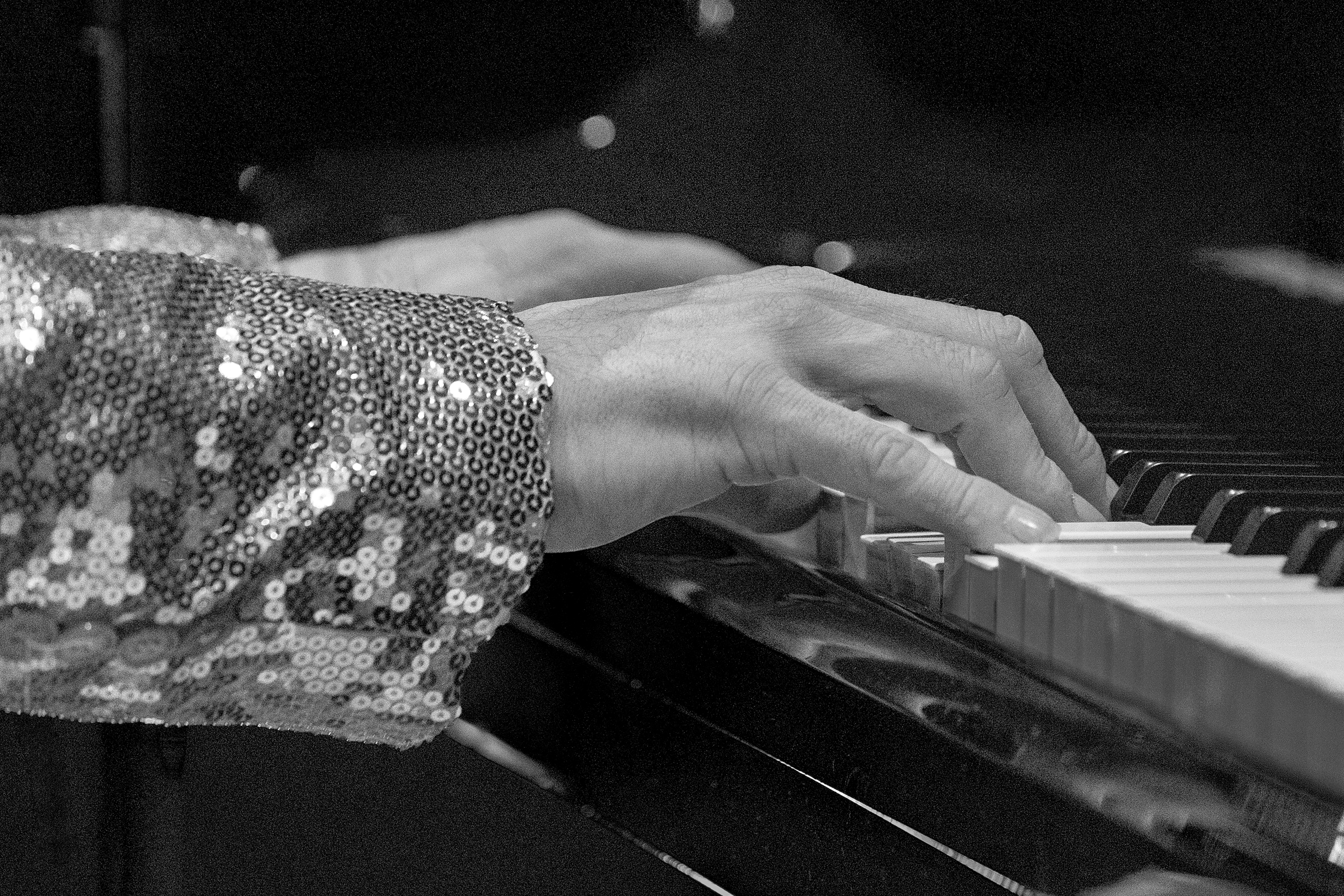 The Honky Cat Elton John tribute band performing at a Lower Mainland fundraiser