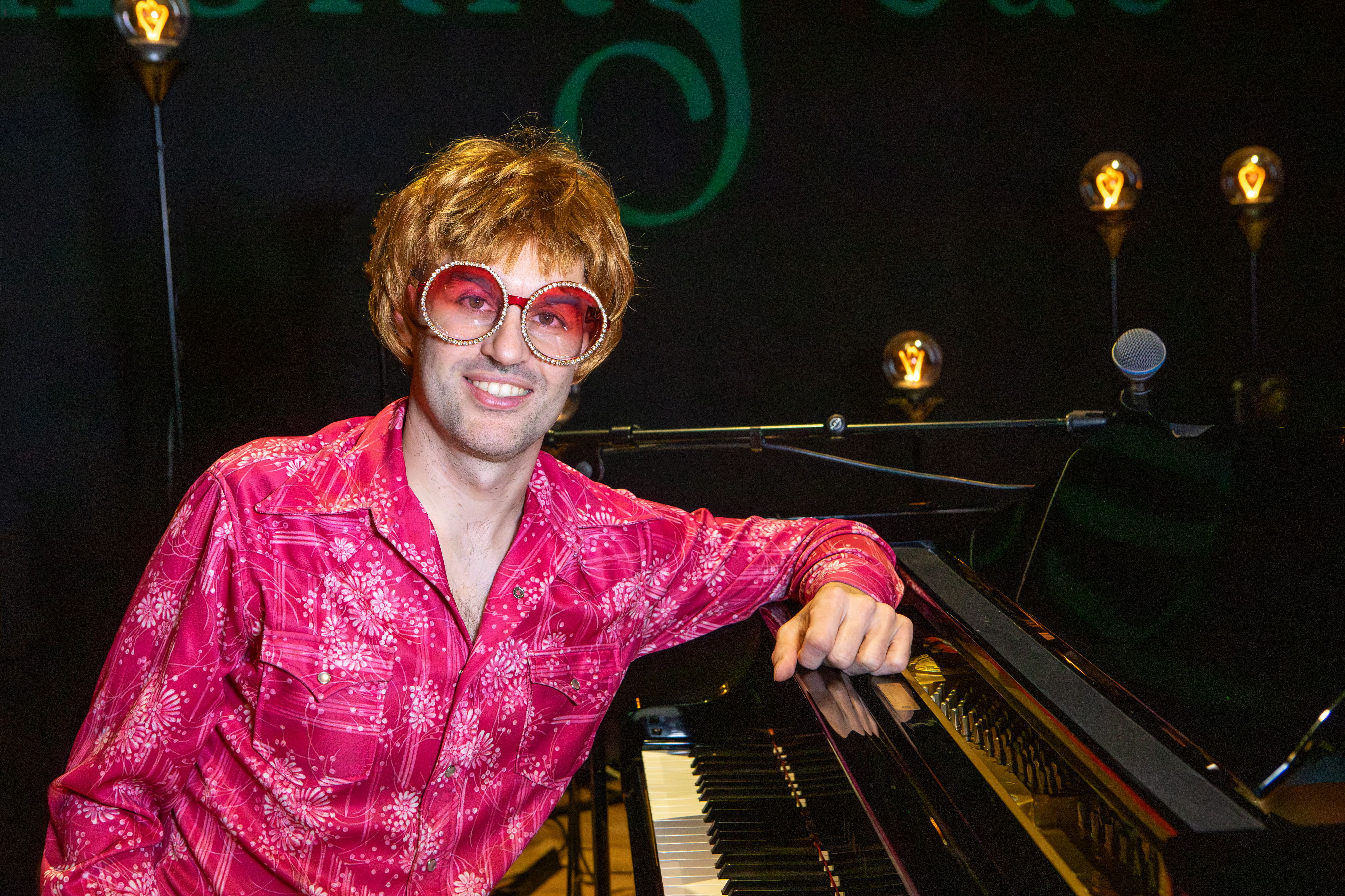 The Honky Cat band performing classic Elton John songs on stage